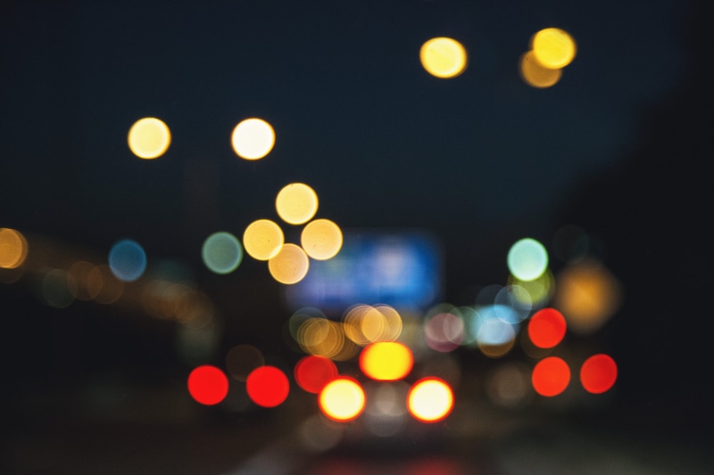 photographic Effects, downtown District, lens flare, vehicle light, circle, glowing, light, lights, traffic, multi Colored, city, cityscape, illuminated