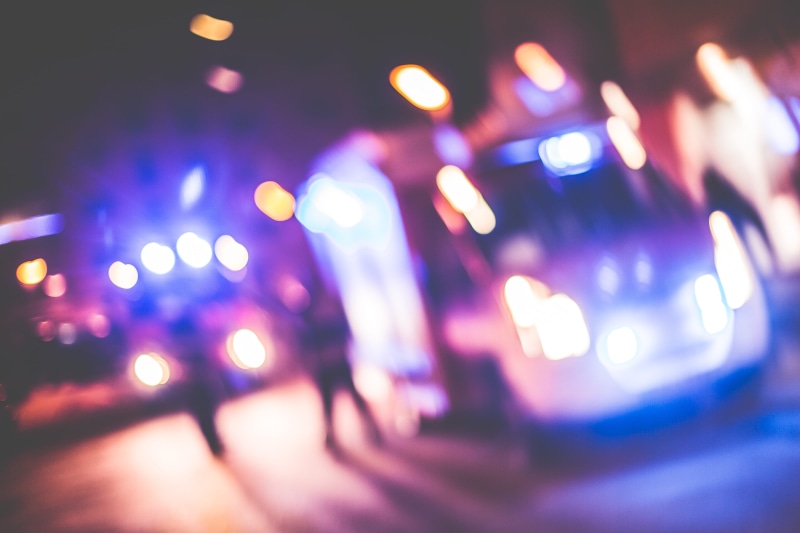 street Light, night, bokeh, dancing, purple, motor vehicle, traffic, rescue, illuminated, spotted, light - natural phenomenon, 4K, indoors, transportation