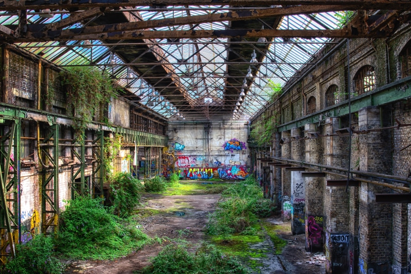 historically, no people, decline, plant, day, break up, green, architectural column, walls, nature, hall, wall, architecture, building, abandoned, pforphoto