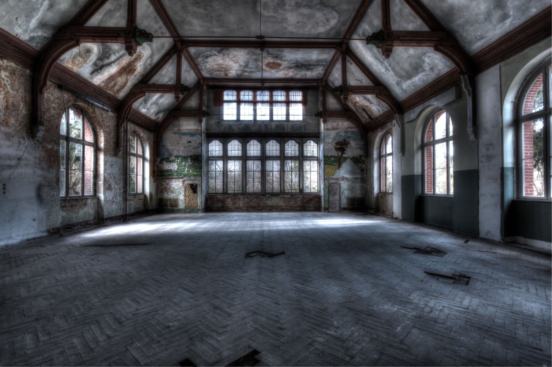 history, abandoned, architecture, gothic style, domestic room, lost places, health resorts, places, the past, empty, hospital, day, lost, ruin, lapsed