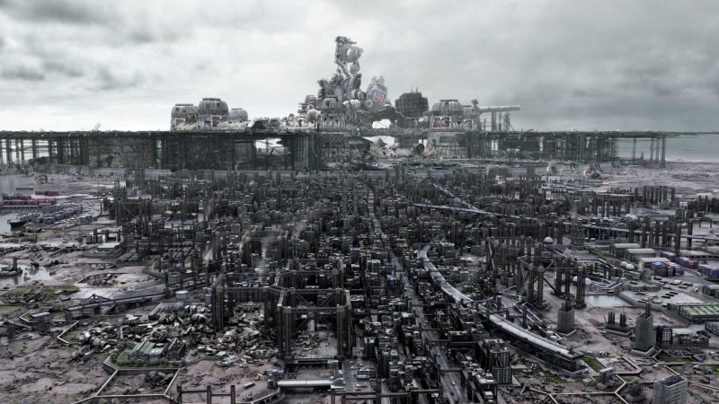 no people, factory, building exterior, cloud - sky, aerial, architecture, photo, nature, smoke - physical structure, city, complexity, environmental issues
