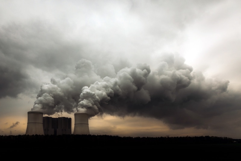 industry, environmental issues, 1080P, power supply, factory, environmental damage, environment, architecture, wind, outdoors, air pollution, cooling tower