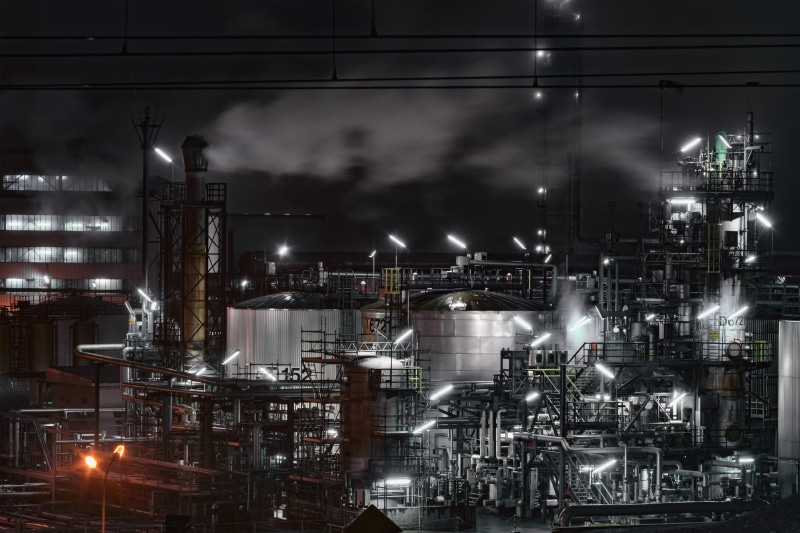 exposure, longexposure, stairs, industrial building, sony, metal, steel, austria, industry, factory, pipes, photography, schwechat, outdoors