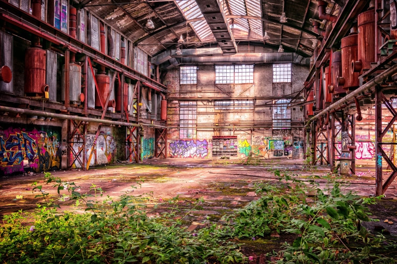 ailing, indoors, mood, absence, lost places, underground, business, built structure, pforphoto, hall, past, run down, building, factory building, run-down