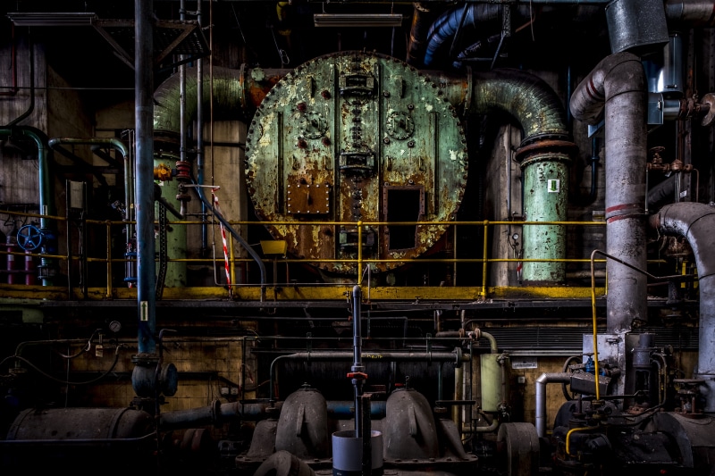 great, technology, real people, photo, forgotten, group of people, architecture, production line, factory, metal, 5K, day, business, dark, men, machinery