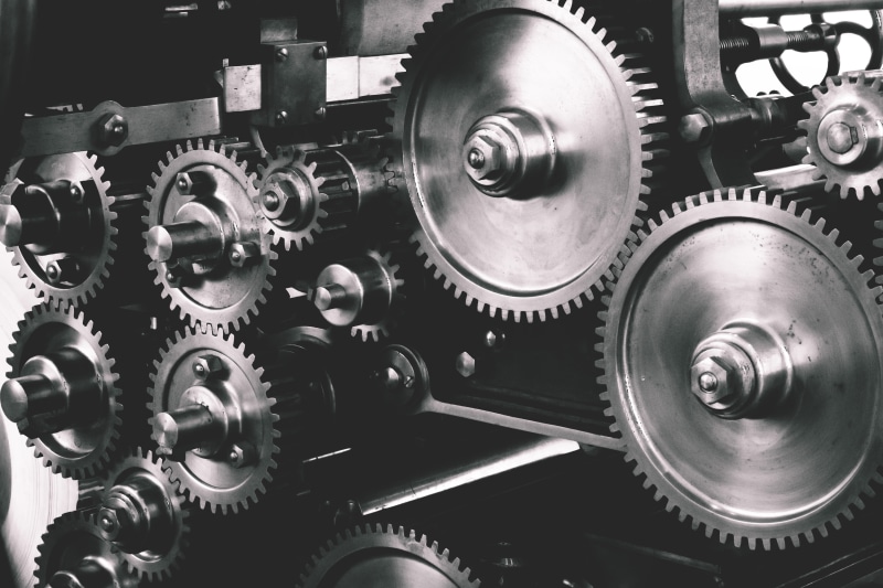 industry, 4K, cogs, close-up, no people, power supply, industrial equipment, gear, various, gears, steel, metal, engineering, metal industry, industrial