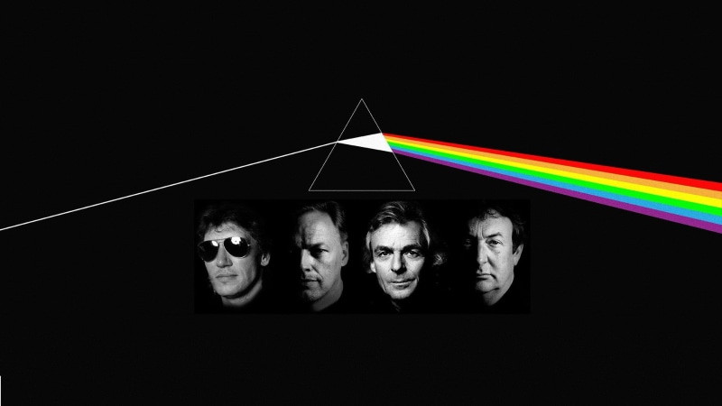 human body part, lighting equipment, copy space, multi colored, togetherness, group of people, band, people, marilyn, human face, black background, digital composite
