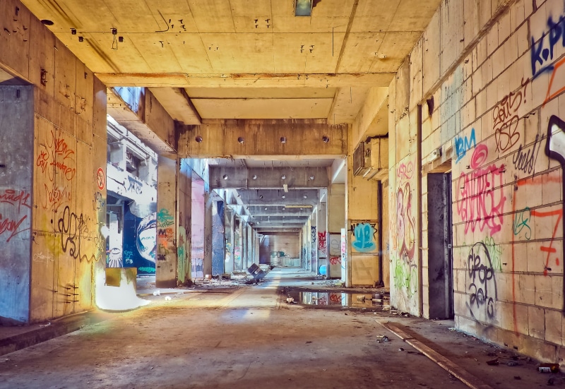 pforphoto, ruin, graffiti, old building, gloomy, built structure, creepy, day, forget, lapsed, lost places, weathered, industrial building, break up, dirt