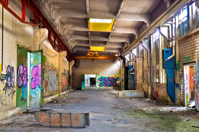 old building, pforphoto, lost places, creepy, lapsed, multi colored, building, old factory, messy, dark, obsolete, damaged, weathered, decay, ceiling, dirt
