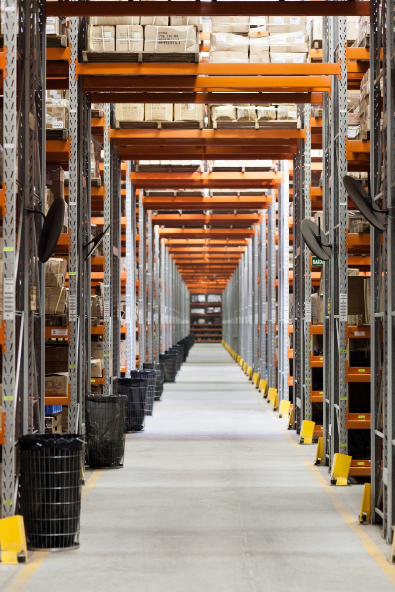 technology, storage Room, warehouse, perspective, deposit, metal, shelf, lodging, storehouse, equipment, alleyway, industrial, pallet, order, 5K, merchandise