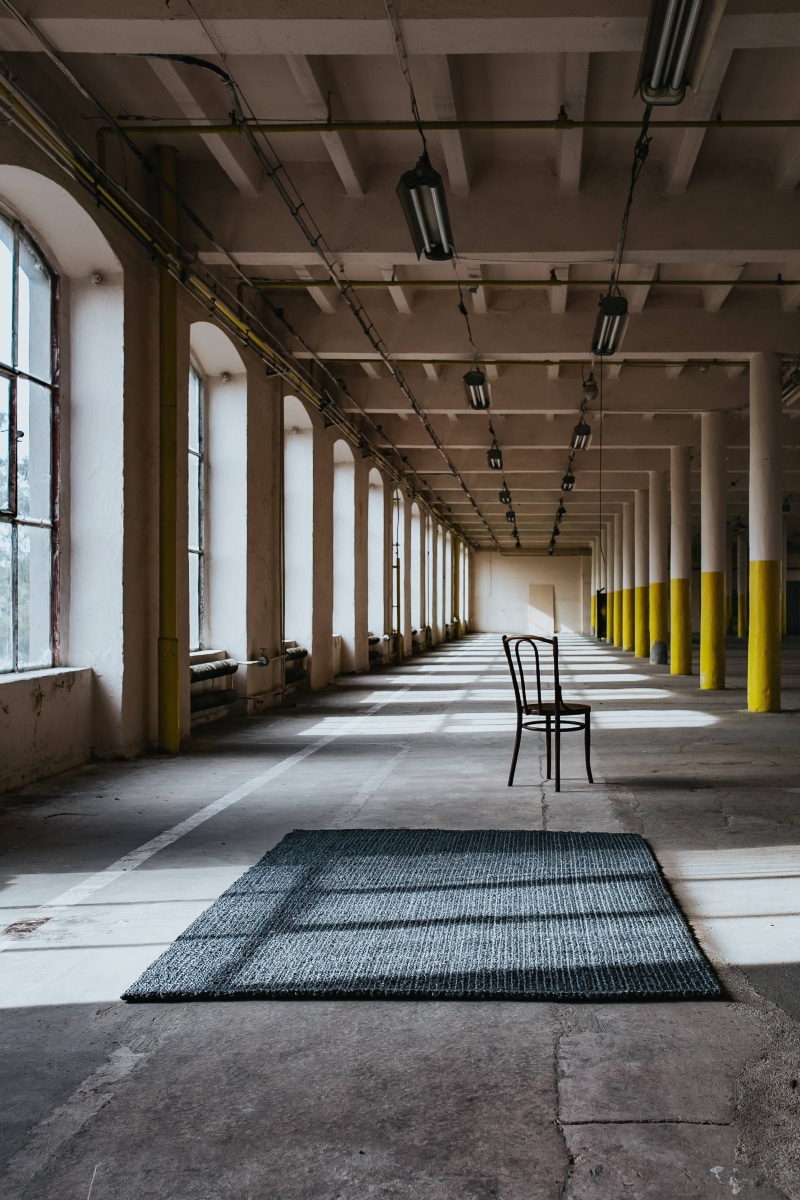 flooring, domestic Room, sunlight, architecture, empty, in a row, abandoned building, architectural column, ceiling, yellow, absence, windows, indoors
