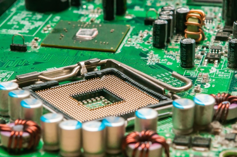 circuit Board, computer Part, unit, backgrounds, hardware, electrical Component, selective focus, board, complexity, information, green color, component