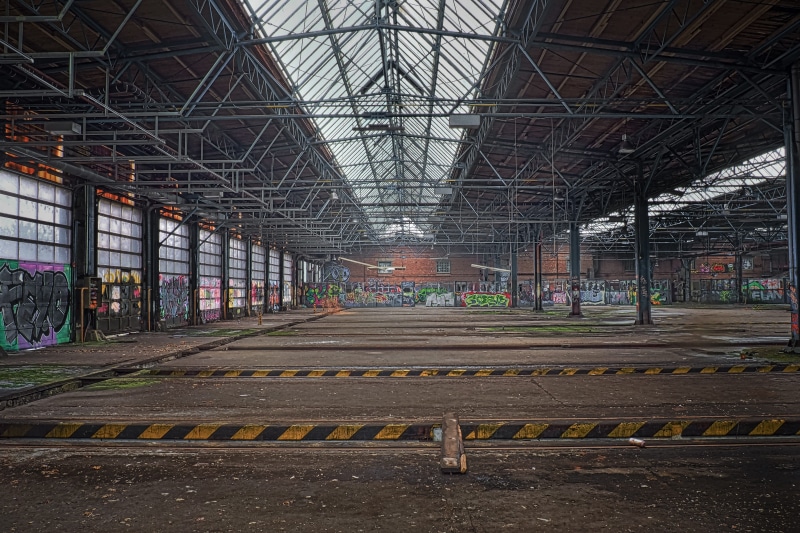 old building, domestic room, run down, train hall, dilapidated, industry, stainless, forgotten places, ceiling, establishment, industrial building, void hall