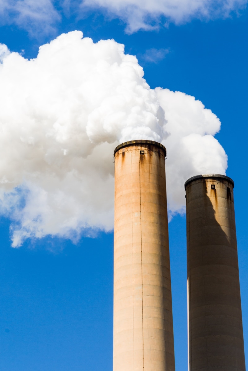 nature, stack, global, power, global warming, 5K, chimneys, gas, atmospheric, no people, blue, cooling tower, smoke, manufacturing, environment, building exterior