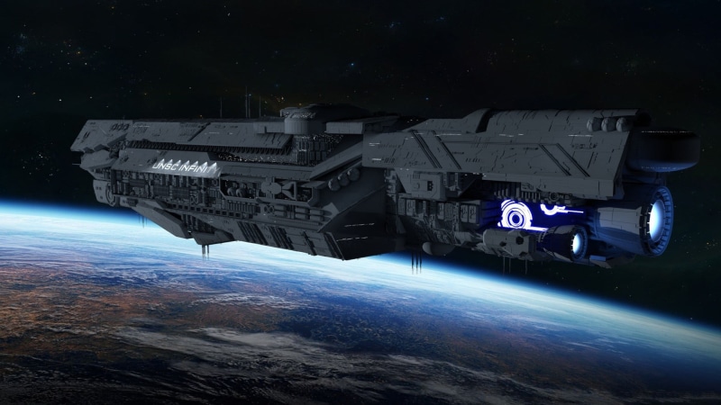violence, mode of transportation, gray, planet, render, Halo 4, security, night, Halo 5: Guardians, aggression, communication, illuminated, space, armed forces
