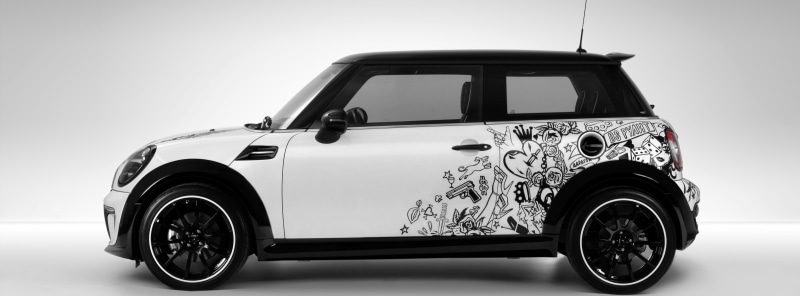 collectors car, s, land vehicle, outdoors, luxury, vintage car, black, cooper, retro styled, nature, metal, mini, mode of transportation, car, Mini Cooper