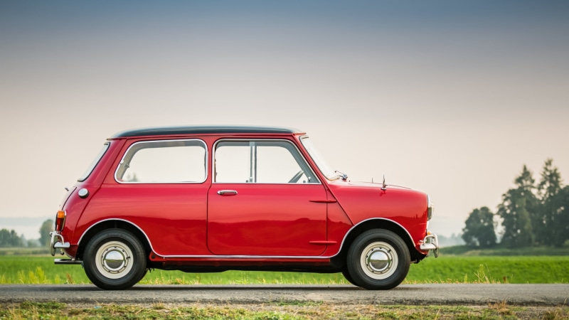Red Car, Morris Mini Cooper S, Mini, Old Car, Sedan, Car, 1080P