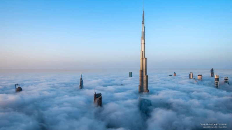 Architecture, emirates, united, dubai, 2K, arab