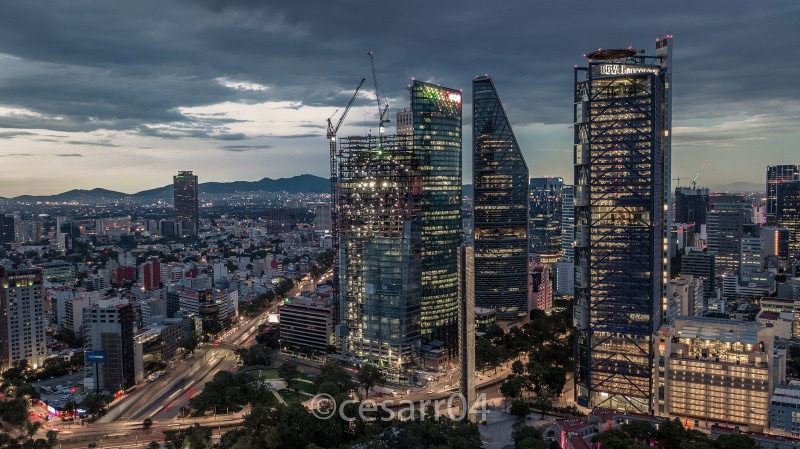 city lights, Mexico, cityscape, Mexico City, 720P, city, street