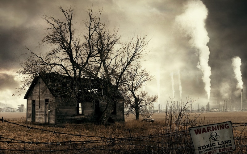Smoke, Homes, Pollution, 1080P, Factory
