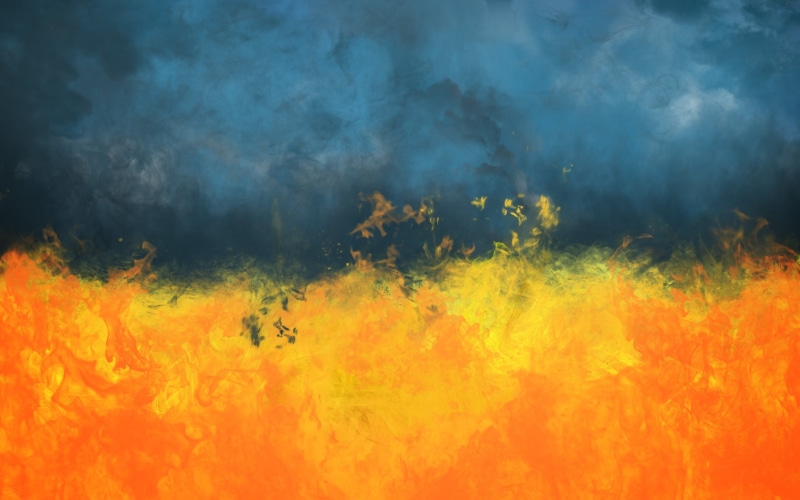 orange, Ukraine, poisonous, heat - temperature, fire, fire - natural phenomenon, orange color, blue, celebration, pollution, exploding, 2K, forest, smoke