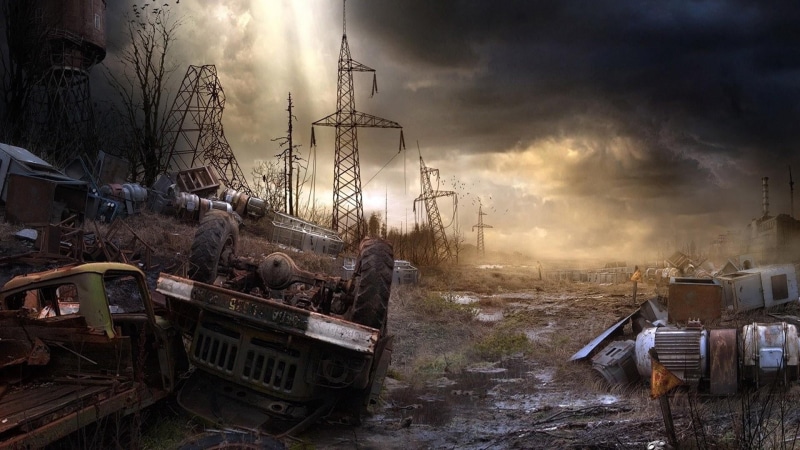 apocalypse, destruction, damaged, fantasy, mode of transportation, imagination, apocalyptic, demolished, artistic, communication, road, cloud - sky, transportation