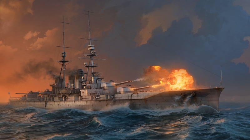 nautical vessel, World of Warships, fire - natural phenomenon, cloud - sky, power in nature, Ishizuchi, motion, Volley, The World Of Ships, sailboat