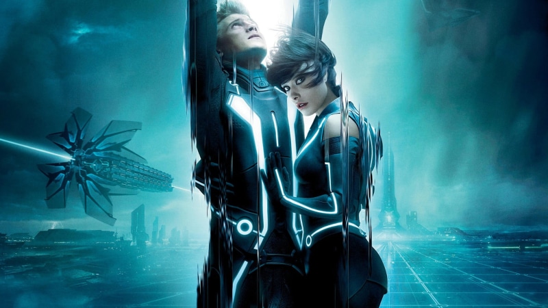 beauty, adult, young women, people, cyborg, 1080P, beautiful woman, young adult, Tron, contemplation, futuristic, Tron: Legacy, digital composite, Olivia Wilde