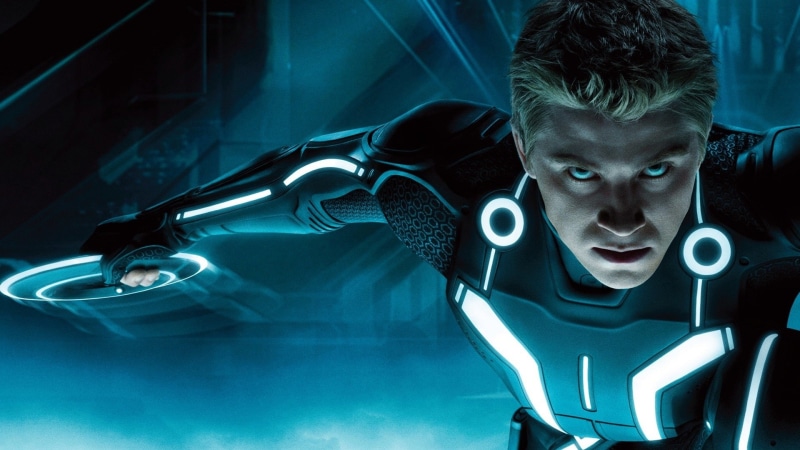 night, headshot, movies, 1080P, adult, front view, Tron: Legacy, looking, indoors, young adult, emotion, portrait, men, serious, looking at camera, teenager