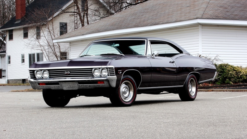 outdoors, motor vehicle, front View, uSA, car, stationary, luxury, collectors Car, muscle, Coupe, built structure, vintage Car, 4K, ford Motor Company