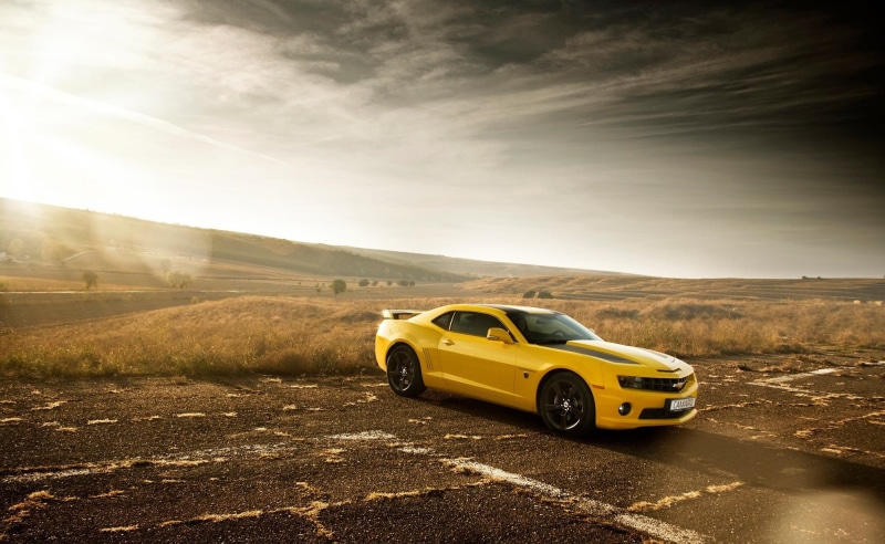 camaro, Edition, yellow, SS, 1080P, car, Muscle, coupe, Chevrolet, Bumblebee, sun