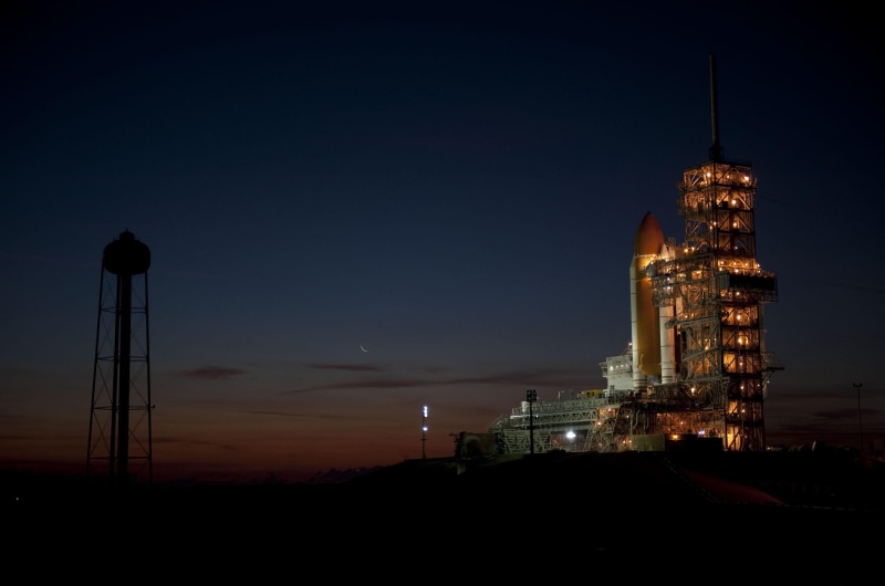 refinery, place of worship, technology, launch pad, blue, city, dusk, tall - high, energy, no people, power, travel destinations, chimney, distillation Tower