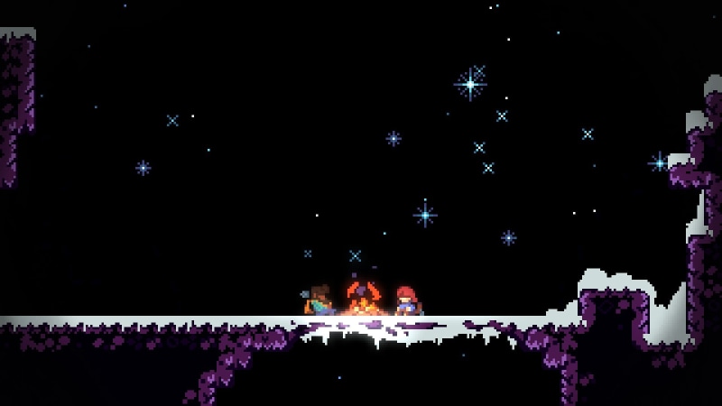 pixel art, Celeste, night sky, Celeste (Game), 1080P, pixels, video games, Steam (software)