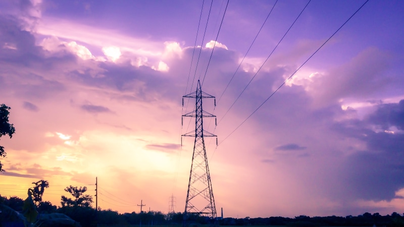 cloud - sky, fuel and power generation, orange color, power lines, electrical equipment, power line, complexity, electric, clouds, nature, low angle view