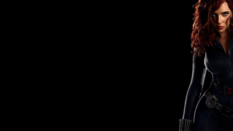 young adult, contemplation, hairstyle, Iron Man 2, one person, avengers, indoors, casual clothing, young women, beautiful woman, leisure activity, black background