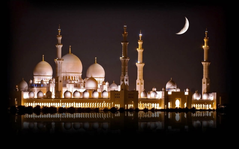 illuminated, outdoors, Religious, spirituality, building exterior, no people, travel destinations, belief, travel, architecture, night, 720P, sky, tourism