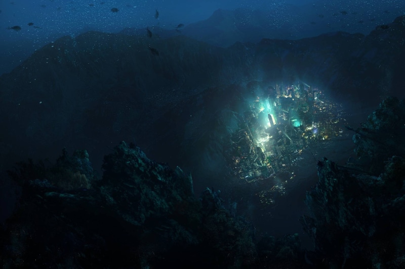 water, sea, 1080P, video, rapture, video games, games, dark, bioshock
