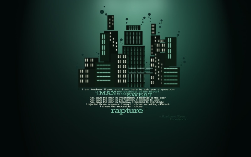 Andrew Ryan, ryan, games, video, bioshock, city, andrew, art, rapture, City of Rapture, 720P, Would you kindly, hd, Flood