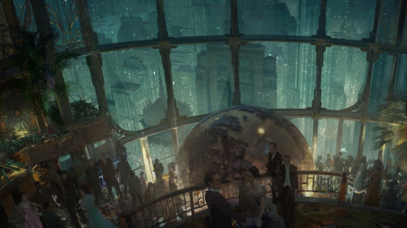 Video Games, rapture, hd, bioshock, 1080P, globes, x, party, games, art, video