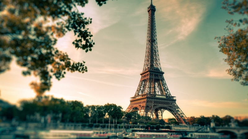 Paris, France, Eiffel Tower, 2K