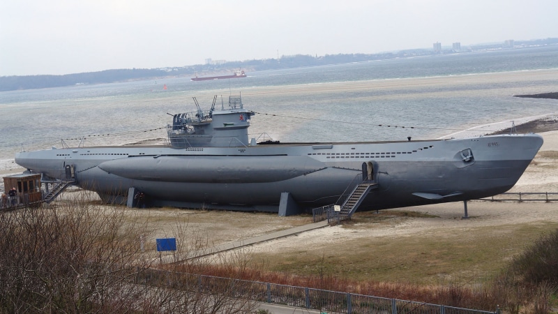 freight transportation, transportation, sea, submarine, nature, no people, nautical vessel, military, outdoors, U 995, mode of transportation, ship, shipping