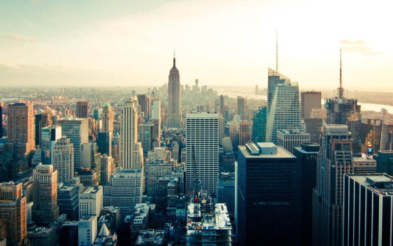downtown district, sky, USA, residential district, cityscape, 2K, travel destinations, empire, built structure, financial district, office building exterior