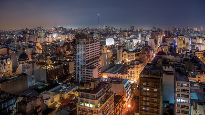 Building, Night, Cities, City, Cityscape, 1080P, Buenos Aires, Argentina