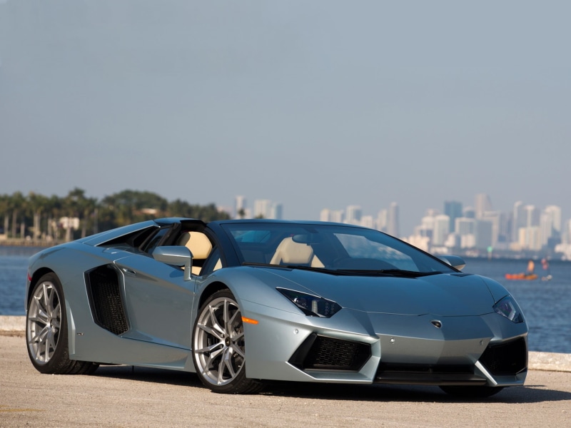 focus on foreground, motor Vehicle, sport, shiny, front View, luxury, gray, lamborghini, new, lp700-4, side View, silver colored, expense, no People, supercar