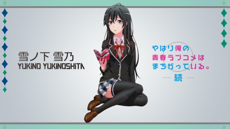 My Teen Romantic Comedy SNAFU, Schoolgirl, Yukino Yukinoshita, Black Hair, 1080P, Anime