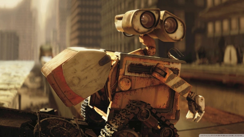 occupation, day, architecture, protection, technology, robot, safety, Disney Pixar, metal, 1080P, Pixar Animation Studios, outdoors, focus on foreground