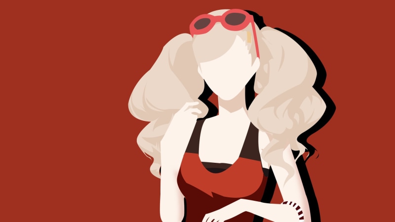front view, Persona 5, Persona series, minimalism, studio shot, clothing, one person, waist up, red, 1080P, human body part, anime girls, indoors, copy space