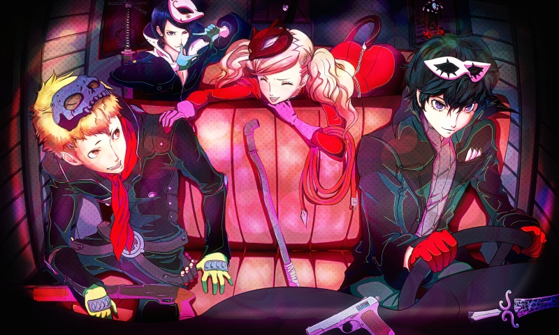4K, Yusuke Kitagawa, Ryuji Sakamoto, Joker (Persona), Persona 5, Ann Takamaki, Persona