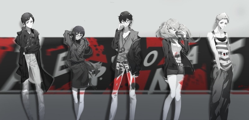 Ryuji Sakamoto, Ann Takamaki, 1080P, Futaba Sakura, Persona, Akira Kurusu, Persona 5