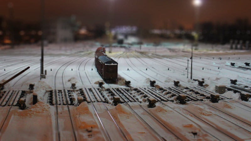 snow, brown, track, shallow, backgrounds, railway, wood - Material, photo, metal, rail yard, architecture, focus on foreground, no people, transportation